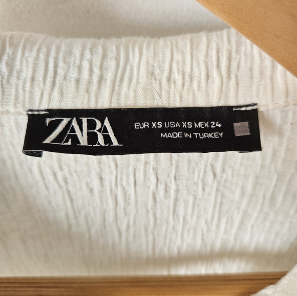 Zara white oversized shacket shirt -XS - Picture 6 of 6